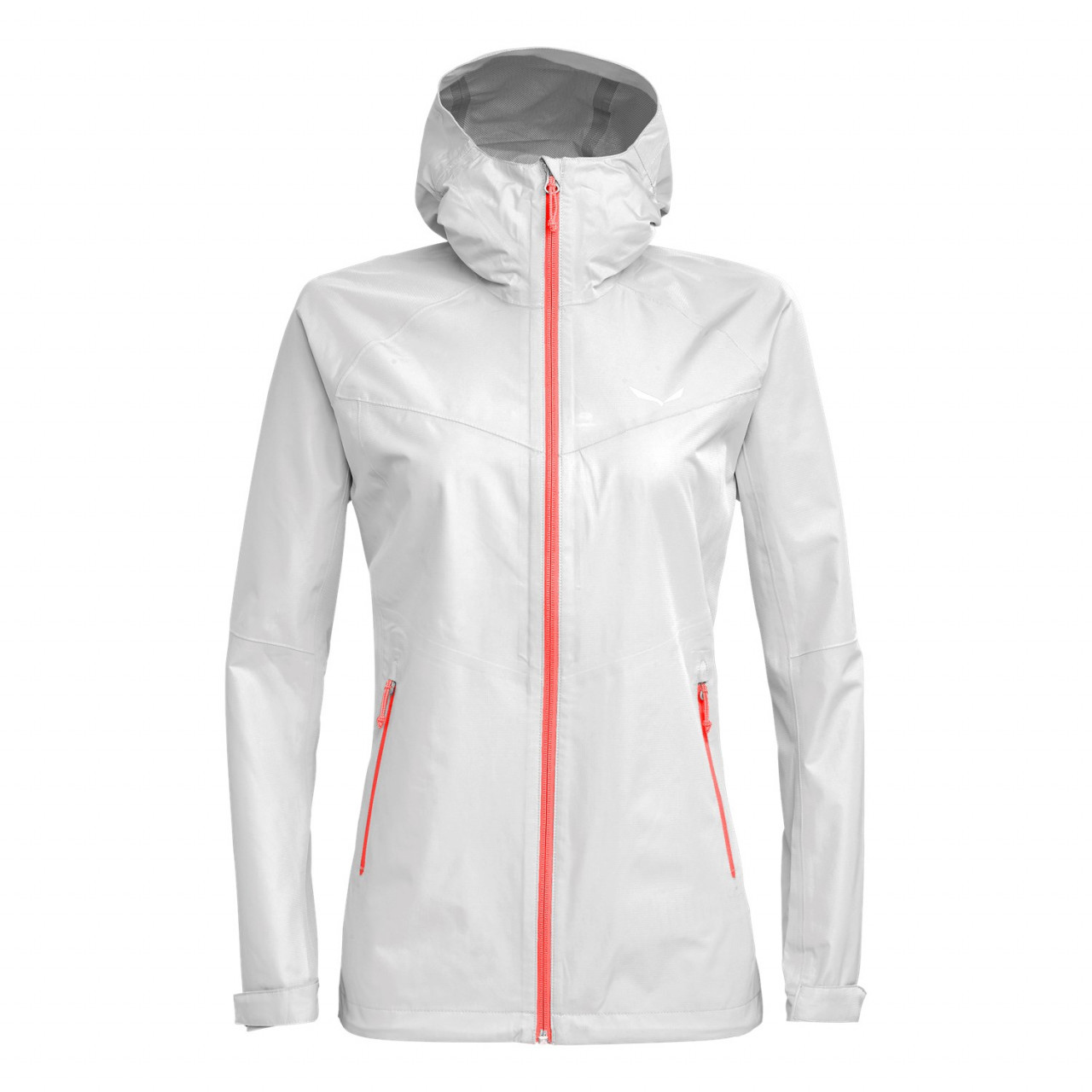 Chaqueta Hardshell Mujer Chile - Salewa Puez Aqua Powertex - Blancas - TMFA-79260